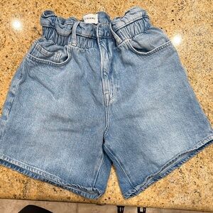 High-Waisted Denim Shorts